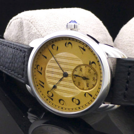 Steel Wrocket Watch with original  Elgin gold-toned dial and rose finished movement - Image 4