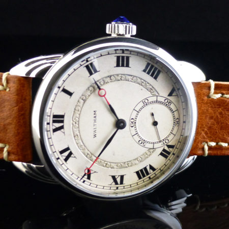 Wrocket with Waltham Sterling Silver Embossed Dial - Image 3