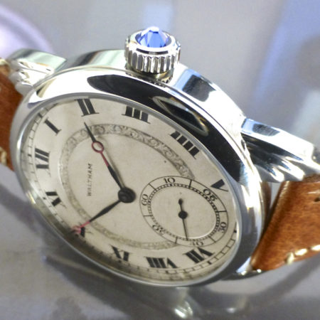 Wrocket with Waltham Sterling Silver Embossed Dial - Image 4