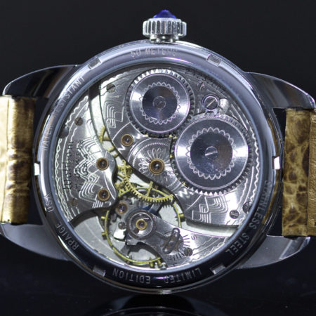 Steel Wrocket watch with original Waltham two-tone dial - Image 4