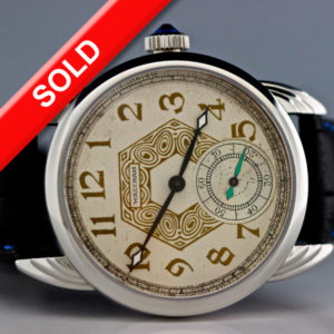 Steel Wrocket watch with original Waltham Hexagon design Dial