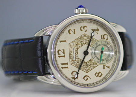 Steel Wrocket watch with original Waltham Hexagon design Dial - Image 2