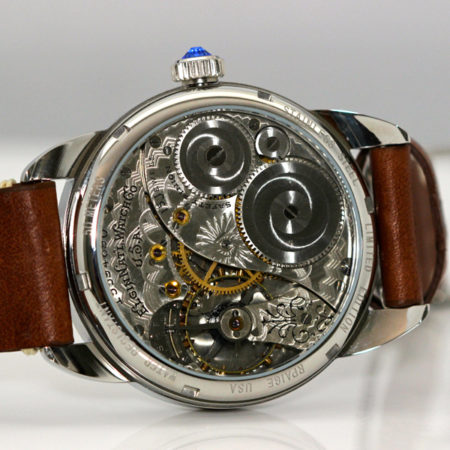 Steel Wrocket Watch with Silver/gold Hampden dial - Image 4