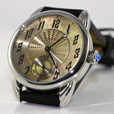 Steel Wrocket Watch with Silver/gold Hampden dial - Image 2