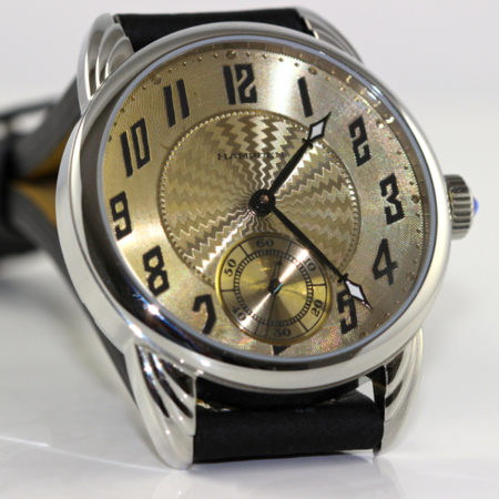 Steel Wrocket Watch with Silver/gold Hampden dial - Image 5