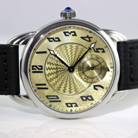 Steel Wrocket Watch with Silver/gold Hampden dial - Image 3