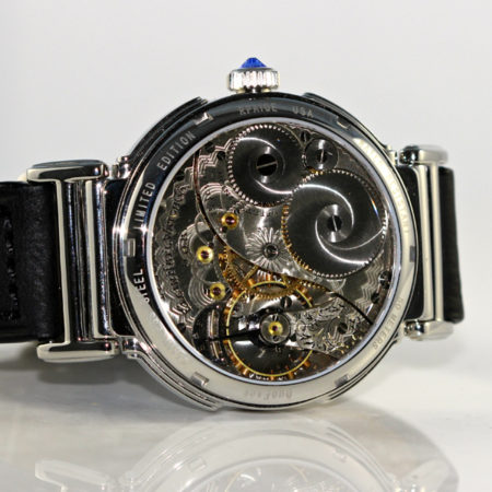 Steel "Duo" - reversible watch- Elgin Dual TimeZone - Image 4