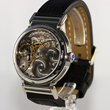 Steel "Duo" - reversible watch- Elgin Dual TimeZone - Image 5
