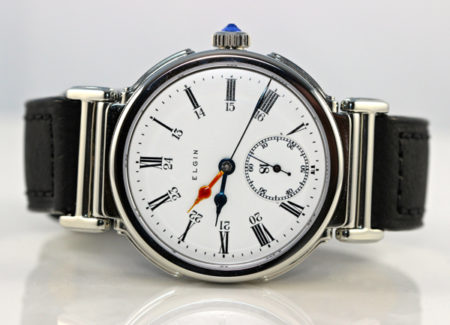 Steel "Duo" - reversible watch- Elgin Dual TimeZone