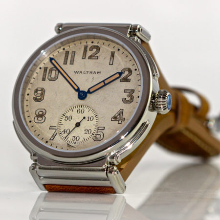 Steel "DuoFace" - reversible watch- Waltham from 1903 - Image 4