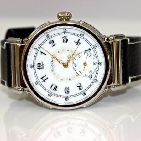 Steel "DuoFace" - reversible watch- Fancy  Antique Enamel dial - Image 3
