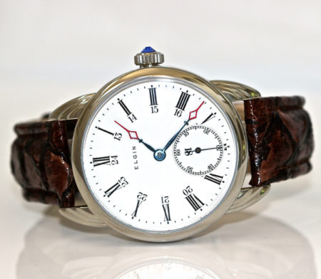Antique Enamel Elgin 24 Hour dial - Image 3