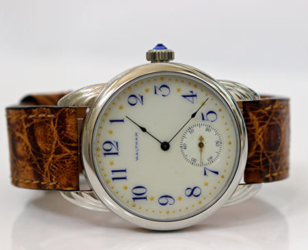 Antique Rare Enamel Waltham Dial - Image 4