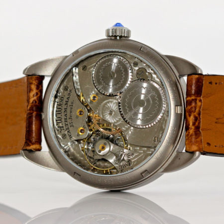 Titanium Wrocket Watch with Antique Enamel dial - Image 2