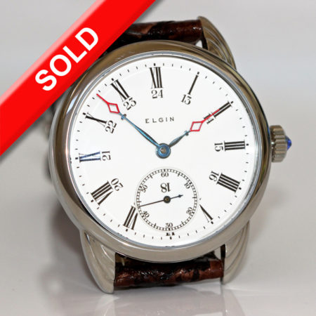Antique Enamel Elgin 24 Hour dial