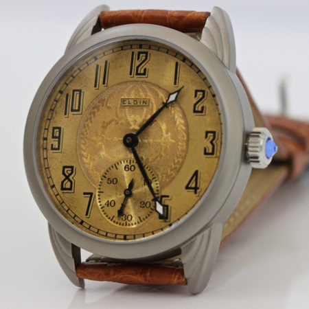 Titanium Wrocket Watch with Antique Elgin Dial - Image 4
