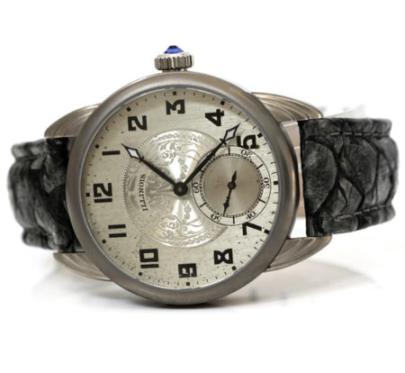 Titanium Wrocket Watch with Antique Guilloche Dial - Image 4