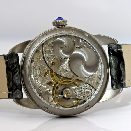 Titanium Wrocket Watch with Antique Guilloche Dial - Image 3