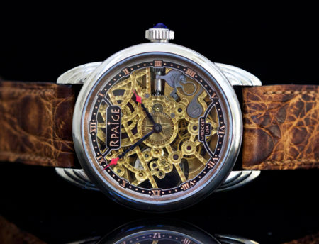 New!  Engraved and Skeleton Antique Elgin Movement - Image 2