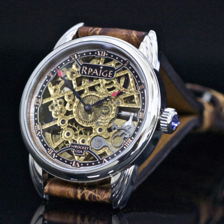 New!  Engraved and Skeleton Antique Elgin Movement - Image 5