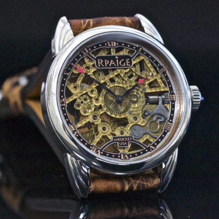 New!  Engraved and Skeleton Antique Elgin Movement - Image 6