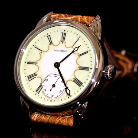 Woman's Fancy two-tone antique enamel dial