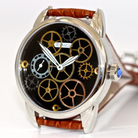Wrocket with custom dial of  antique watch gears - Image 4