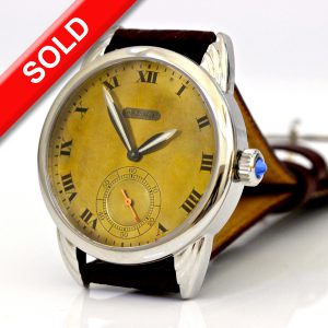 Gold toned Art deco dial