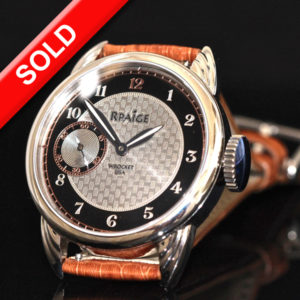 Steel Wrocket watch with fancy dial