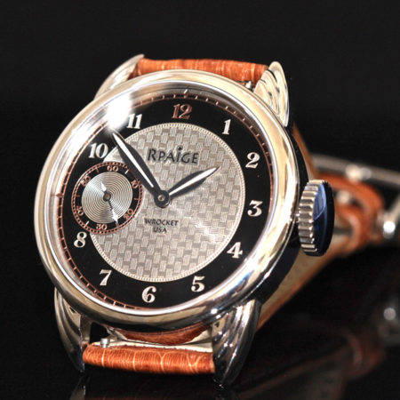 Steel Wrocket watch with fancy dial - Image 4