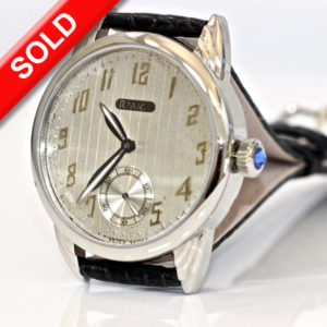 Art Deco sterling and gold dial