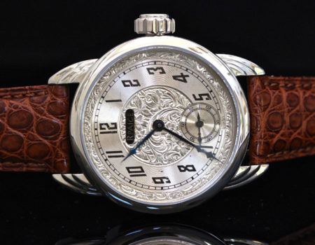 Antique sterling hand engraved dial - Image 7