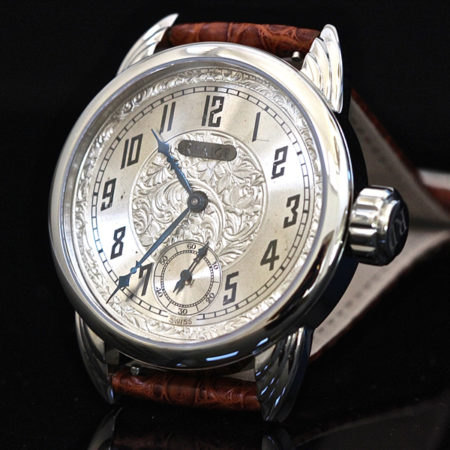 Antique sterling hand engraved dial - Image 6