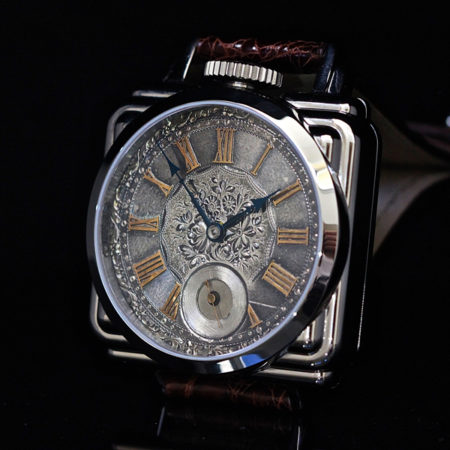 SpeakEasy with Amazing Antique Sterling and Gold dial from 1860 - Image 6