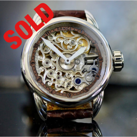 Steel Skeleton Watch