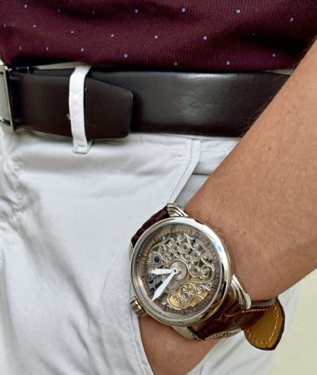 Steel Skeleton Watch - Image 7