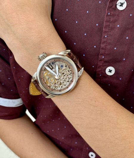 Steel Skeleton Watch - Image 6