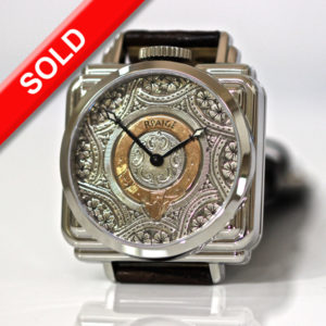 Antique Sterling Silver and Rose gold Dial