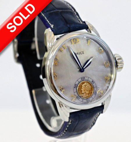 Sterling Silver and Gold Antique Dial