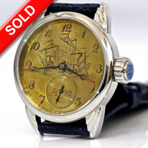 Engraved Dial of Christopher Columbus Voyage