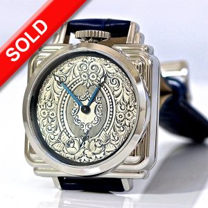 Antique Sterling Silver engraved Dial