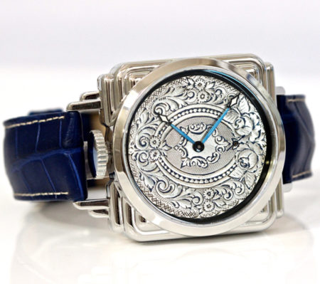 Antique Sterling Silver engraved Dial - Image 2