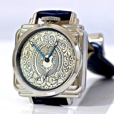 Antique Sterling Silver engraved Dial - Image 3