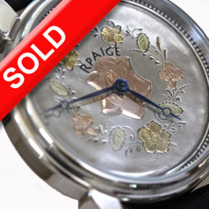 Woman's Rpaige watch with antique silver dial