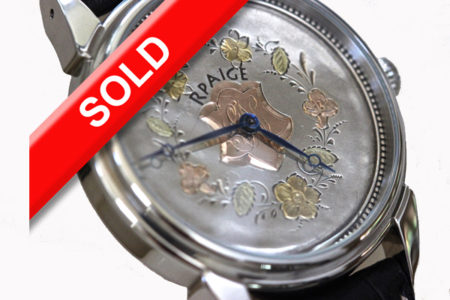 Woman's Rpaige watch with antique silver dial