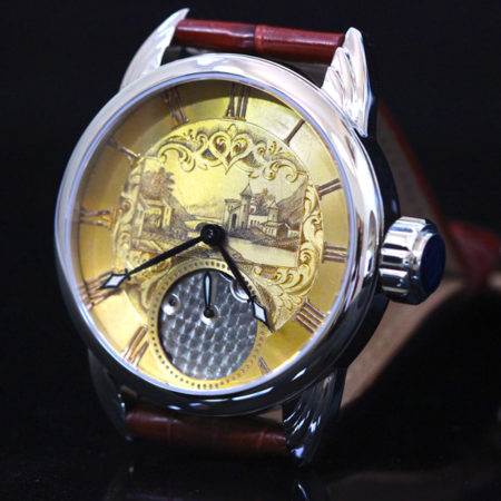 Antique hand engraved dial - Image 5