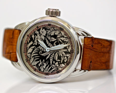 Niello dial with 19 jewel antique movement - Image 2