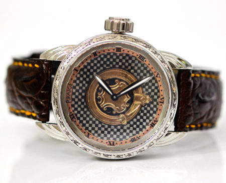Hand Engraved case  -Niello dial - Image 2