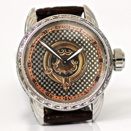 Hand Engraved case  -Niello dial - Image 3