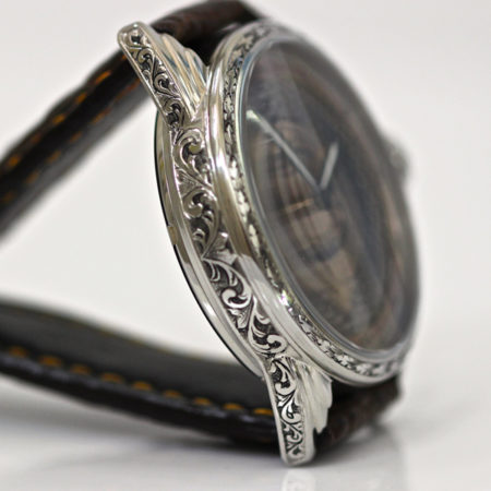 Hand Engraved case  -Niello dial - Image 6